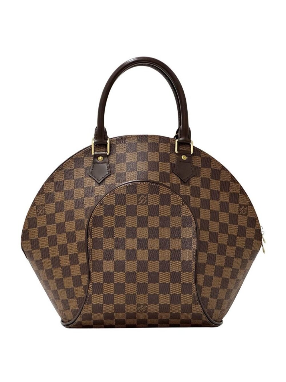 Louis Vuitton Bag Damier Handbag Ellipse MM Ebene Brown Handle Classic